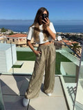 ESTSPMU Satin Pants Mustard