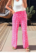 ESTLCSOR Gauze Cotton Leopard Print Set Orange