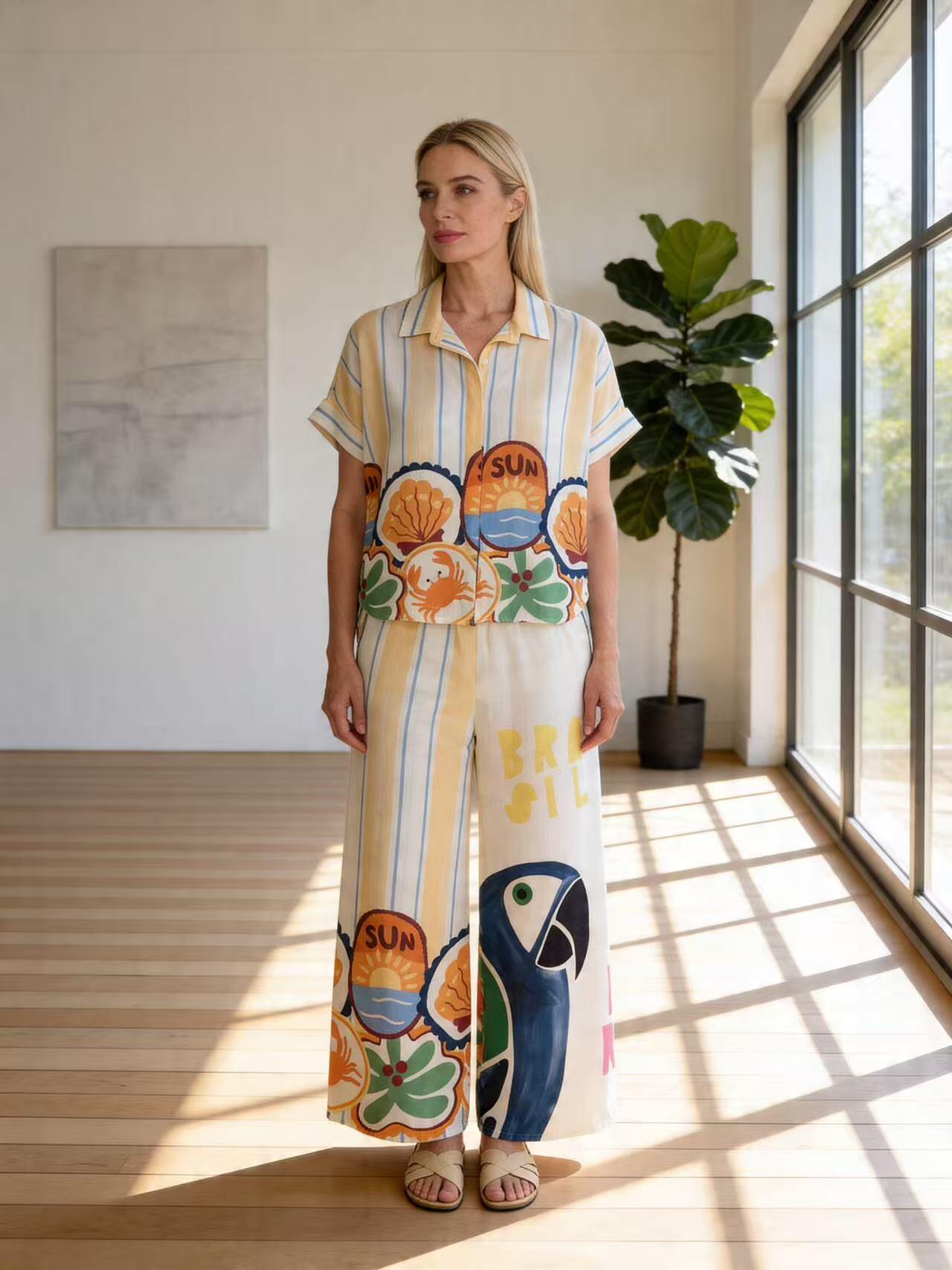 VIS09 Brasil Toucan Stripe Set