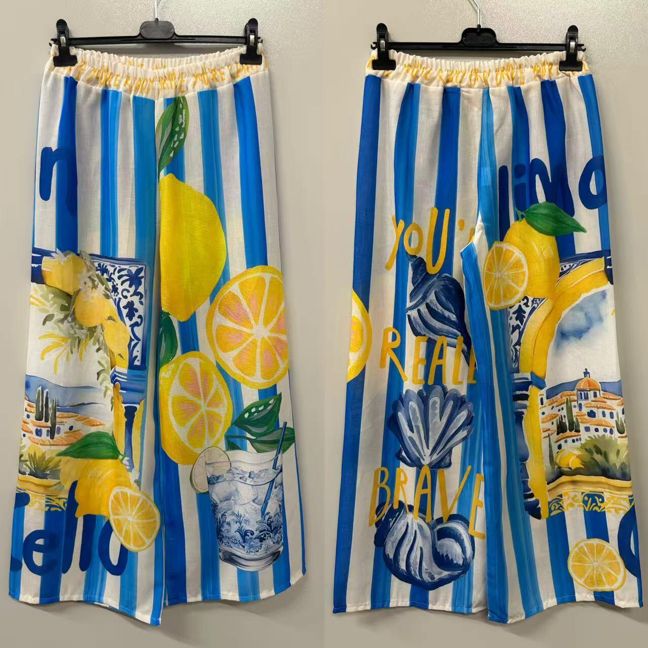 VIS06 Capri Lemonade Stripe Set