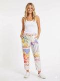 ZOPTBY Printed Trousers Yellow