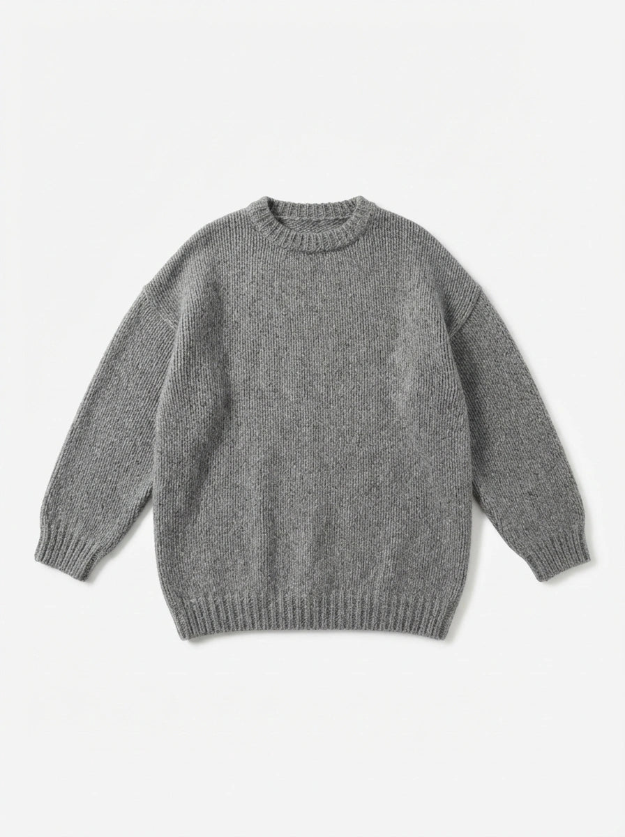 ESTRN3 Gray Relaxed Knit Sweater