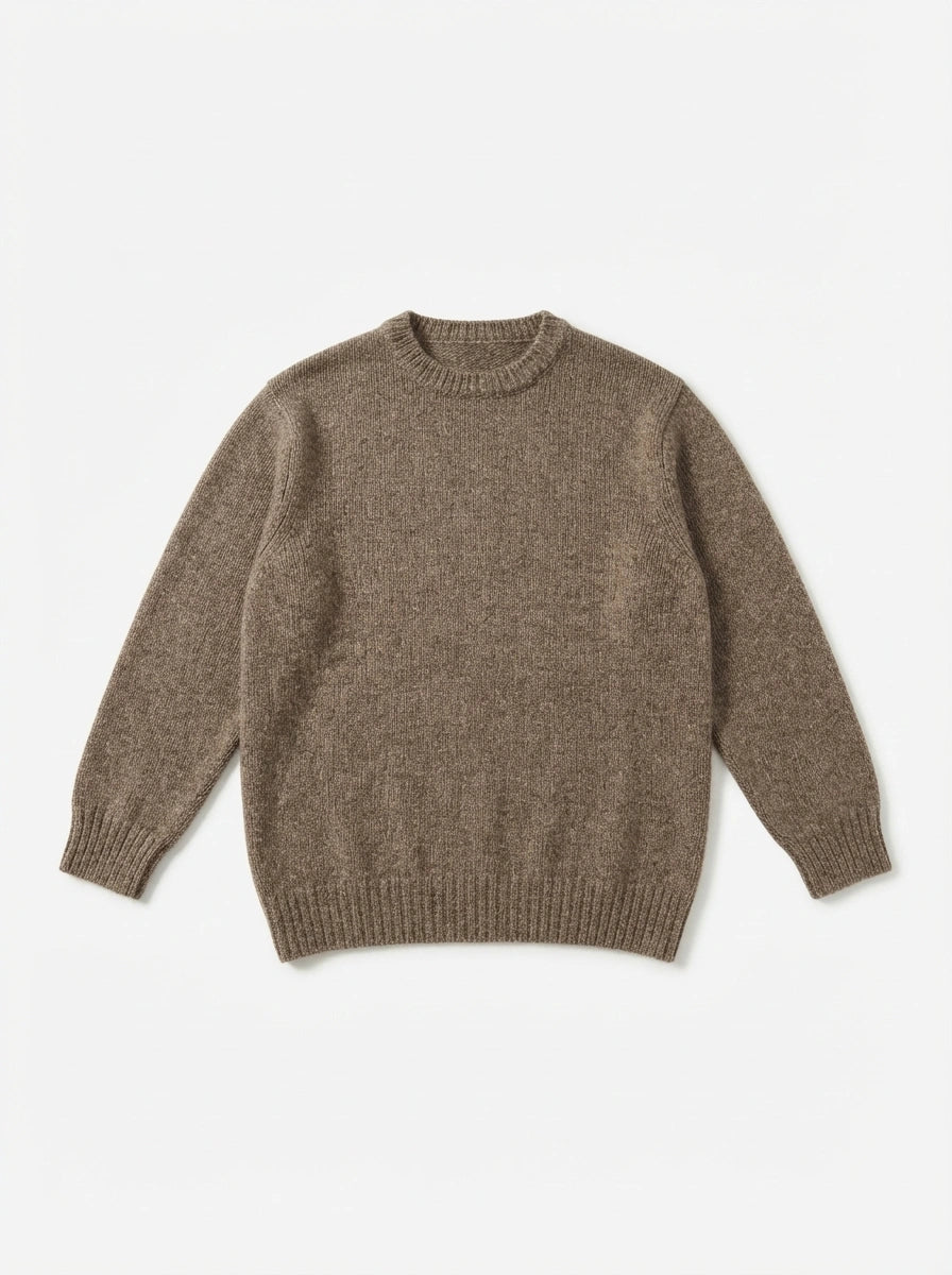ESTRN7 Taupe Relaxed Knit Sweater