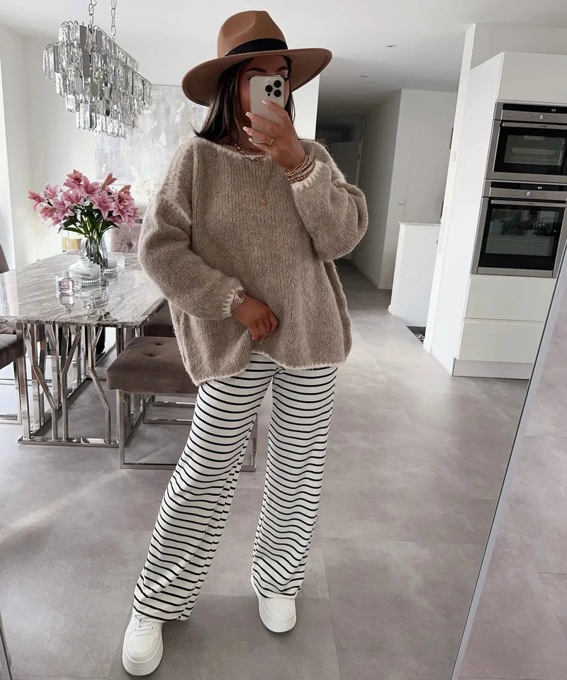 ESTMOH9 Beige Mohair Sweater 2