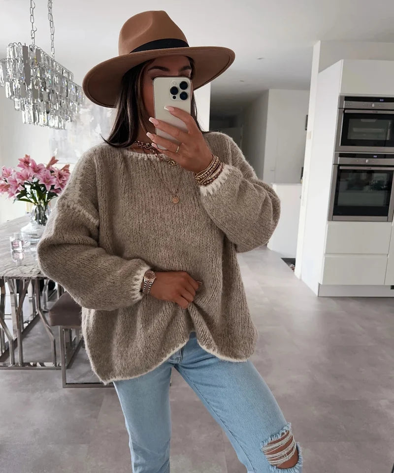 ESTMOH9 Beige Mohair Sweater