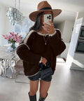 ESTMOH7 Chocolate Mohair Sweater