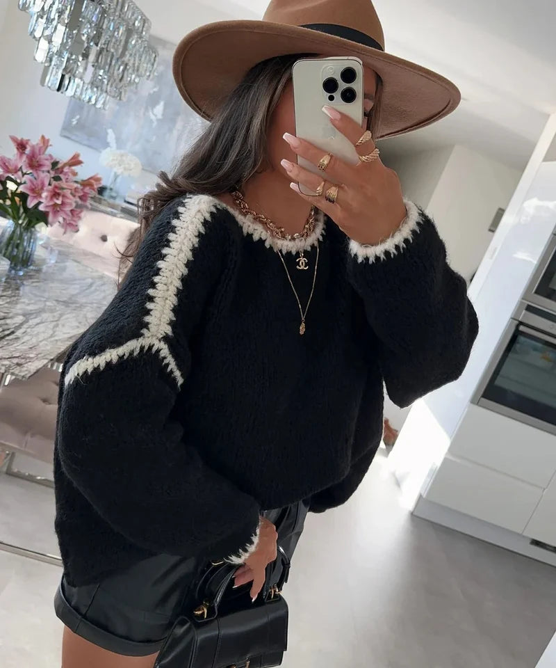 ESTMOH1 Black Mohair Sweater