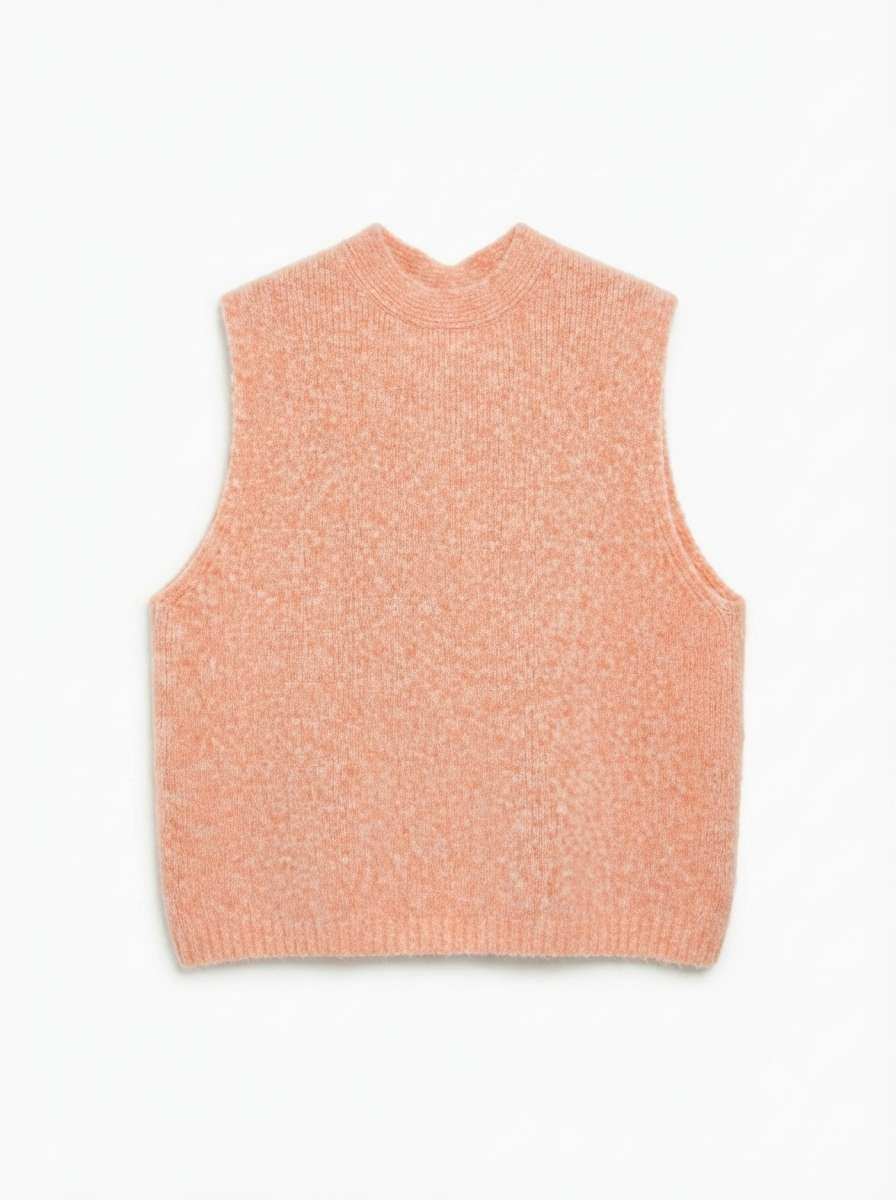 pull-sans-manches-en-alpaga-avec-fente-et-cordon-au-dos corail 6a7230ca3b2b5