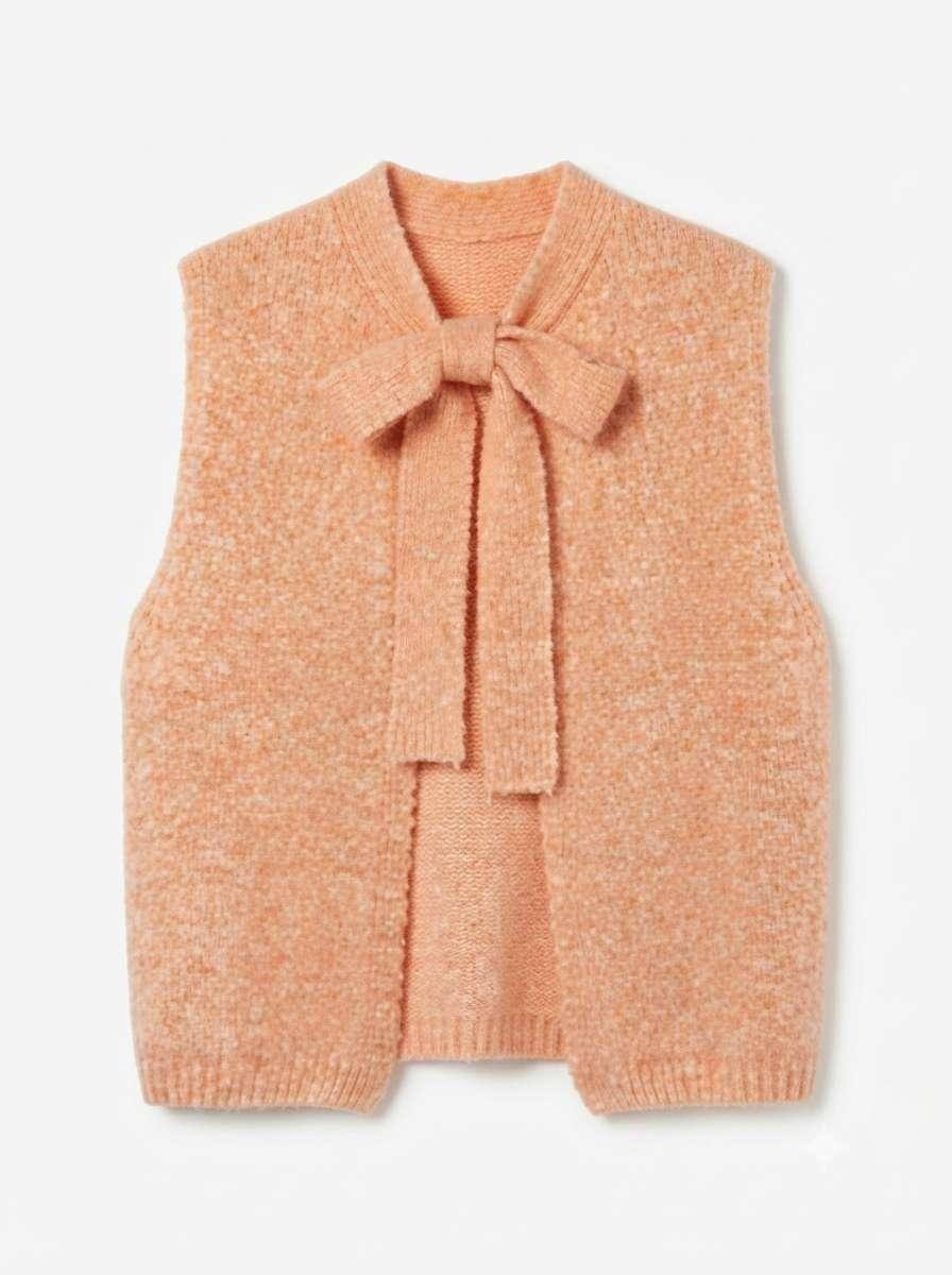 pull-sans-manches-en-alpaga-avec-fente-et-cordon-au-dos corail 6a7230cd95179