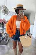 ESTWC9 Orange Wool Cardigan
