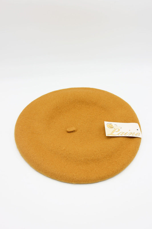 HO5020 Classic Wool Beret - Mustard 1
