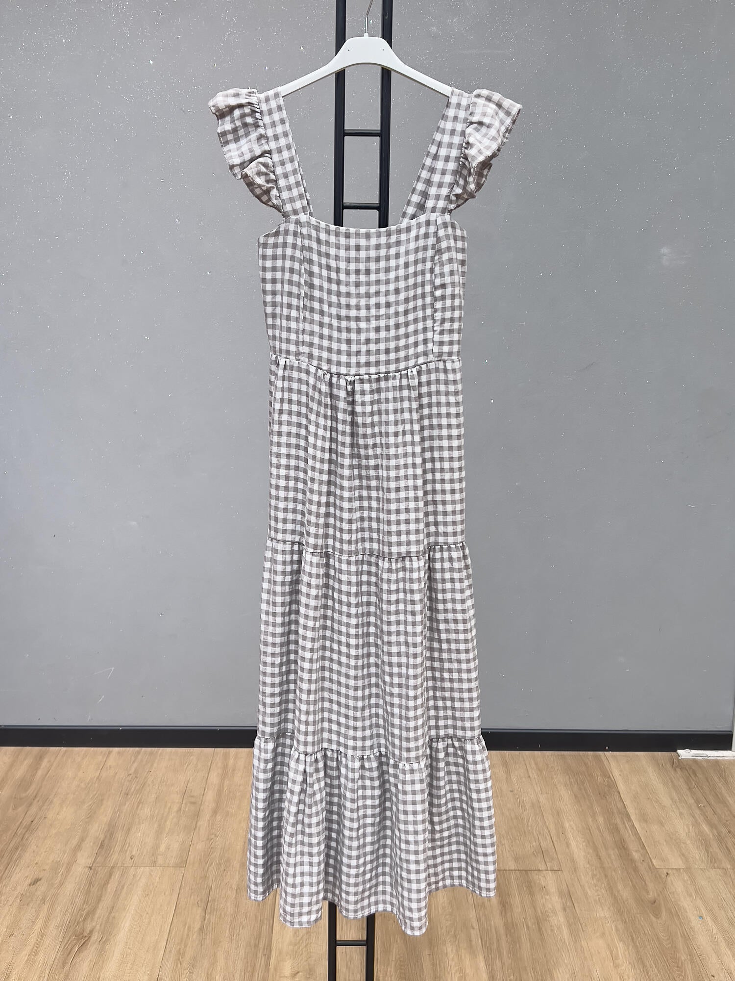 VLPDCST Casual Plaid Dress Steel