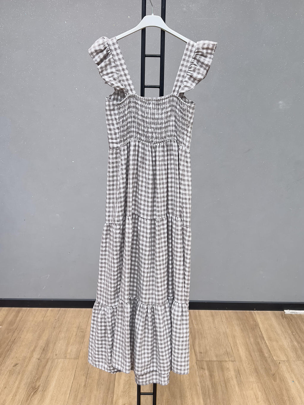 VLPDCST Casual Plaid Dress Steel