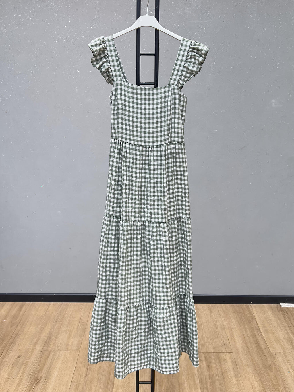 VLPDCKH Casual Plaid Dress Khaki