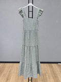 VLPDCKH Casual Plaid Dress Khaki