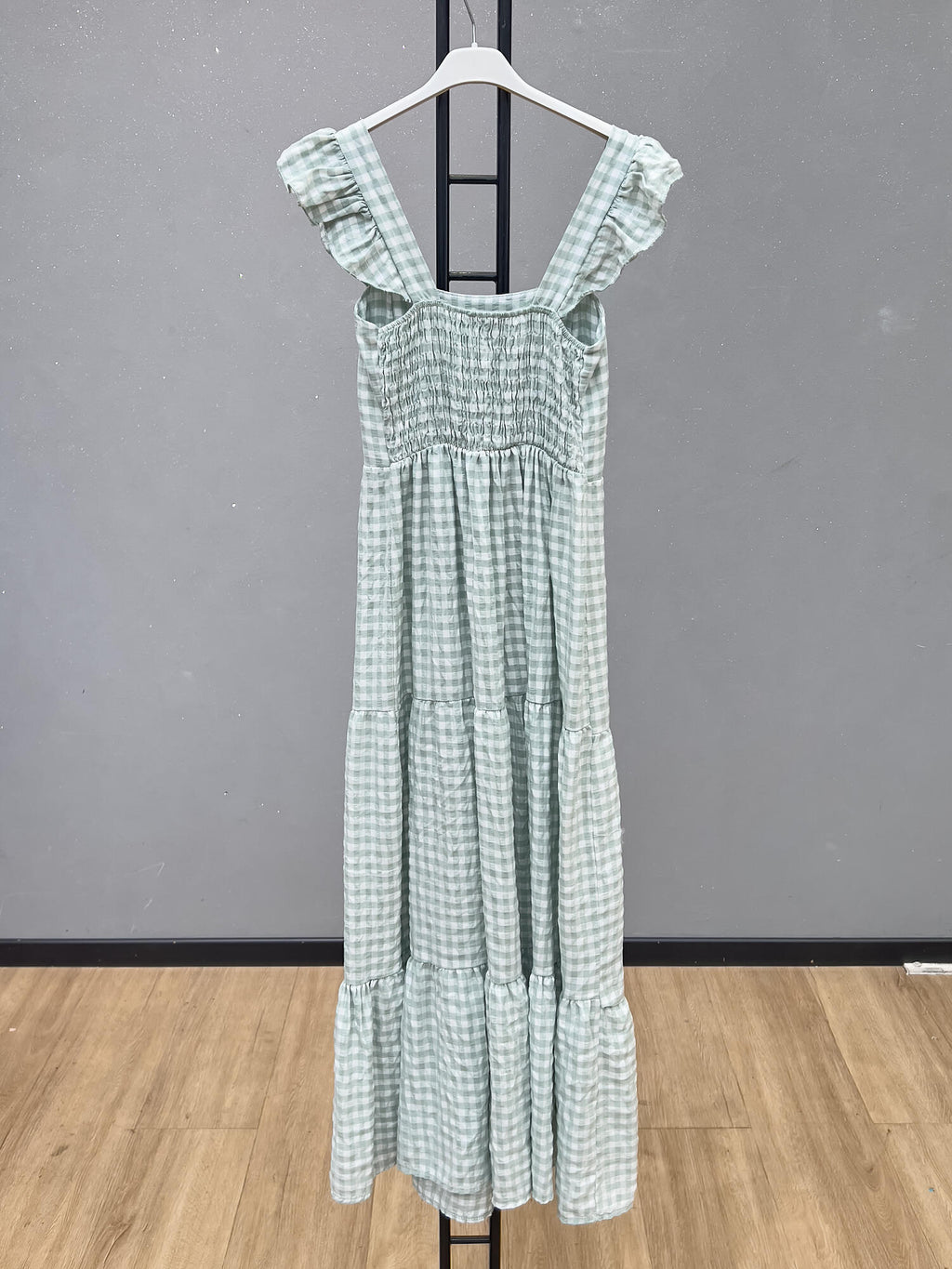 VLPDCAQ Casual Plaid Dress Aqua