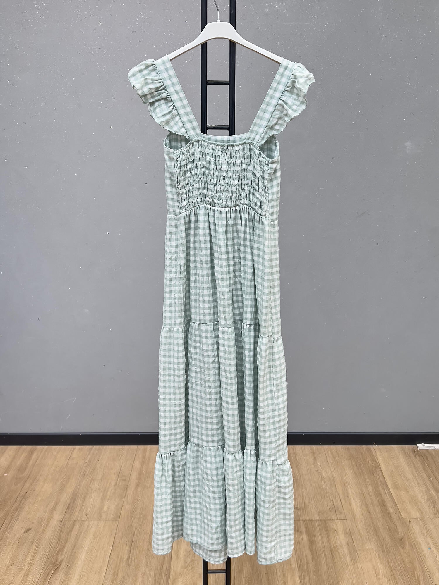 VLPDCAQ Casual Plaid Dress Aqua