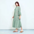 TDLRM Lace Ruffle Maxi Dress — Olive
