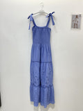TDETM Eyelet Tiered Maxi Dress — Lilac