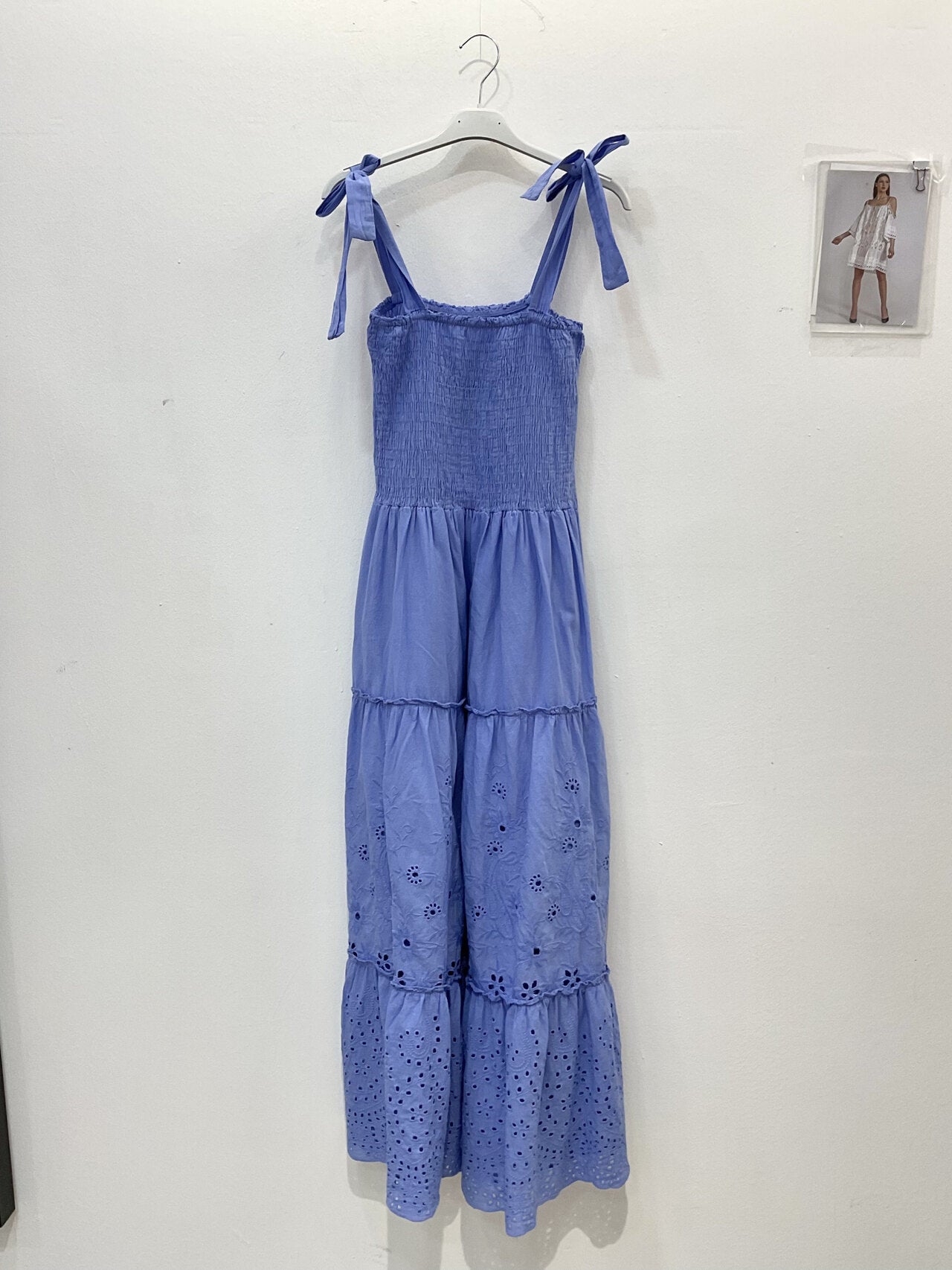 TDETM Eyelet Tiered Maxi Dress — Lilac