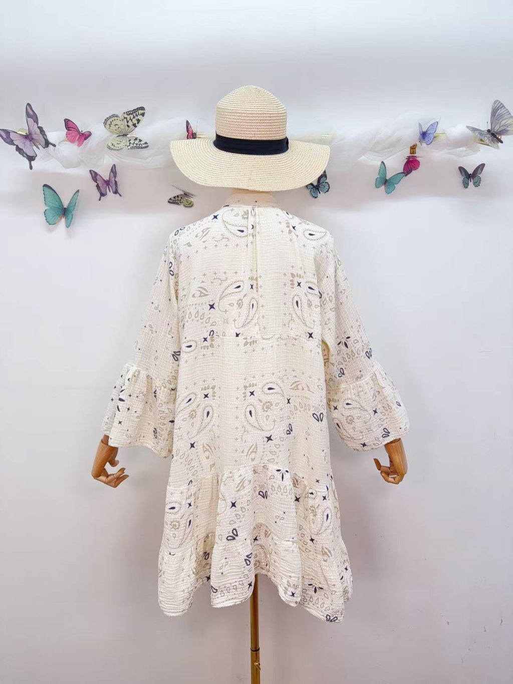 Loowie Short Dress in Cream
