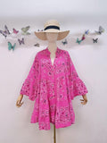 Loowie Short Dress in Fuchsia