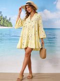 Loowie Short Dress in Yellow
