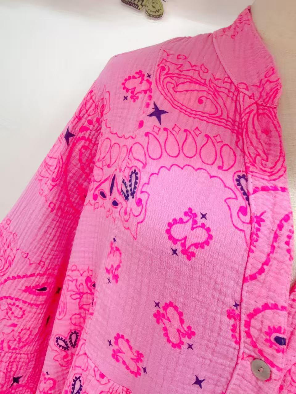 Loowie Short Dress in Pink Flash
