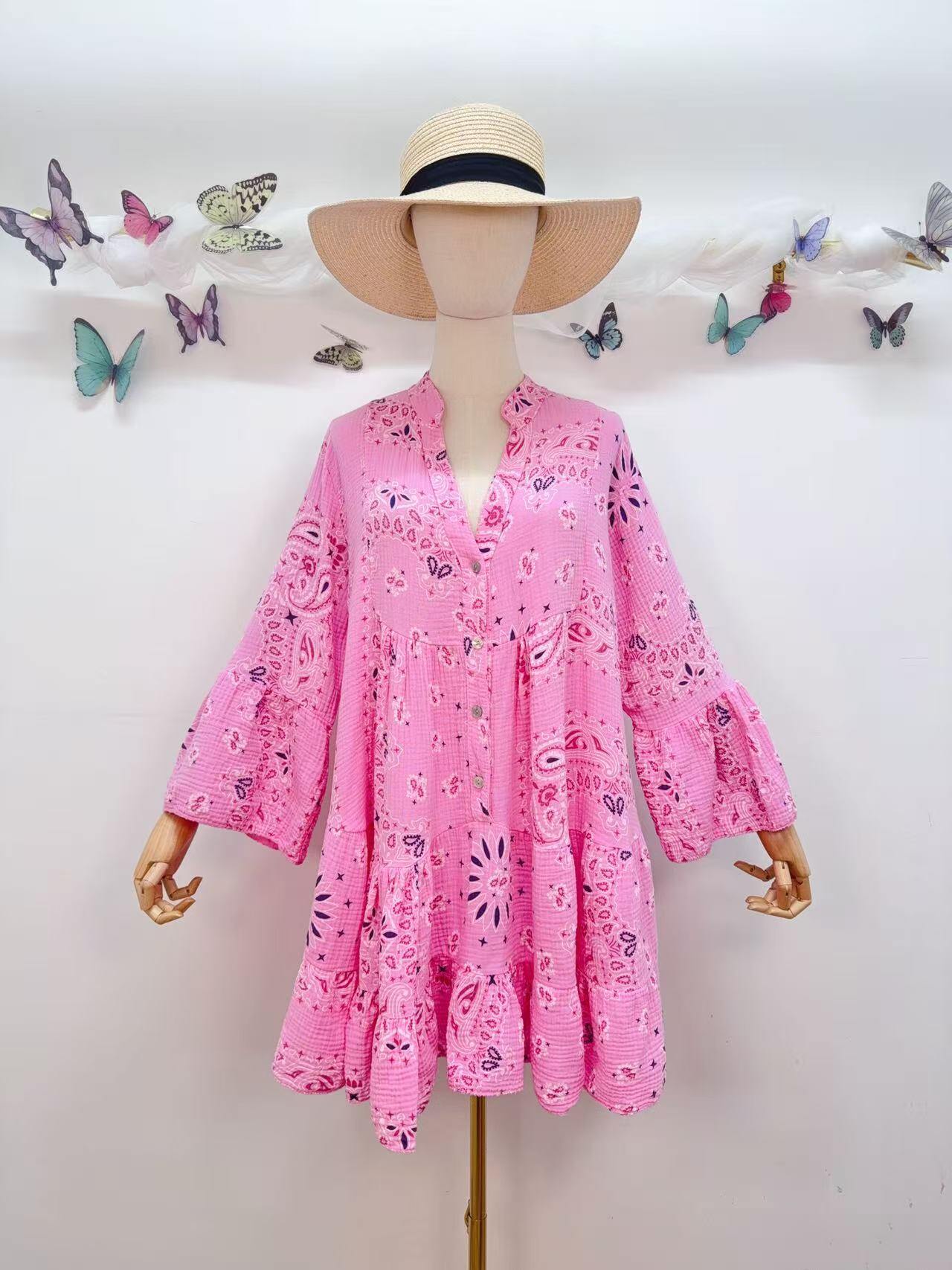 Loowie Short Dress in Pink
