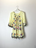 TDOFM Off-Shoulder Floral Mini Dress — Yellow