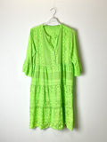 TDBET Boho Embroidered Tassel Dress — Green