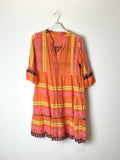 TDBPM Boho Print Mini Dress — Orange