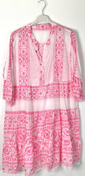 TDBPM Boho Print Mini Dress — Pink