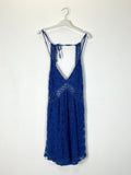 TDSEM Embroidered Strappy Mini Dress — Royal Blue