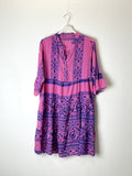 TDBEK Boho Embroidered Kaftan Dress — Fuchsia