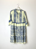 TDBEK Boho Embroidered Kaftan Dress — Yellow