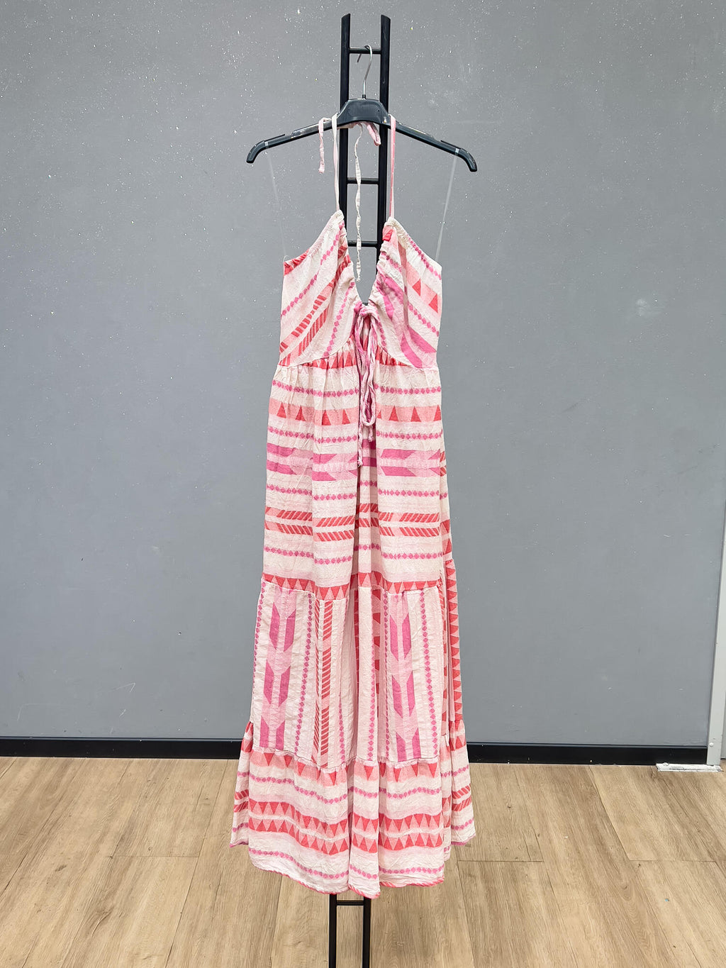 VLBLDBS Cotton Backless Summer Dress Blush