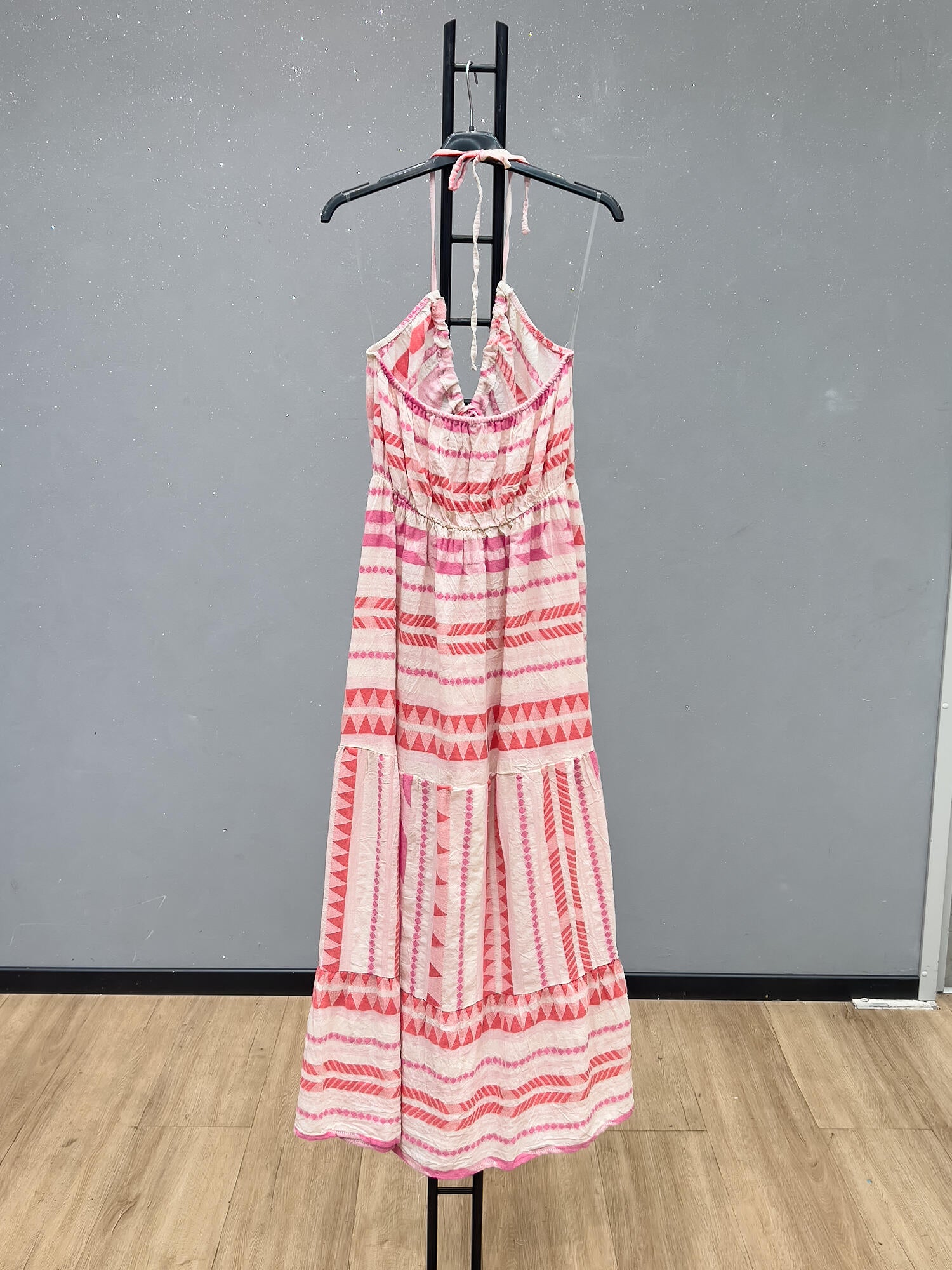 VLBLDBS Cotton Backless Summer Dress Blush