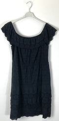 TDOSE Off-Shoulder Eyelet Dress — Black