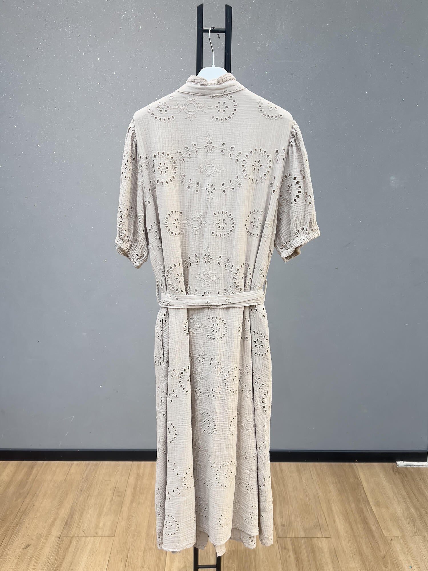 VLDGEIV Eyelet Gauze Dress Ivory