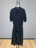 VLDGEBK Eyelet Gauze Dress Black