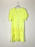 TDBER Boho Eyelet Ruffle Dress — Yellow