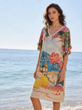 VISM Summer Coast Print Dress