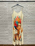 ZOPDE Printed Dress Ecru