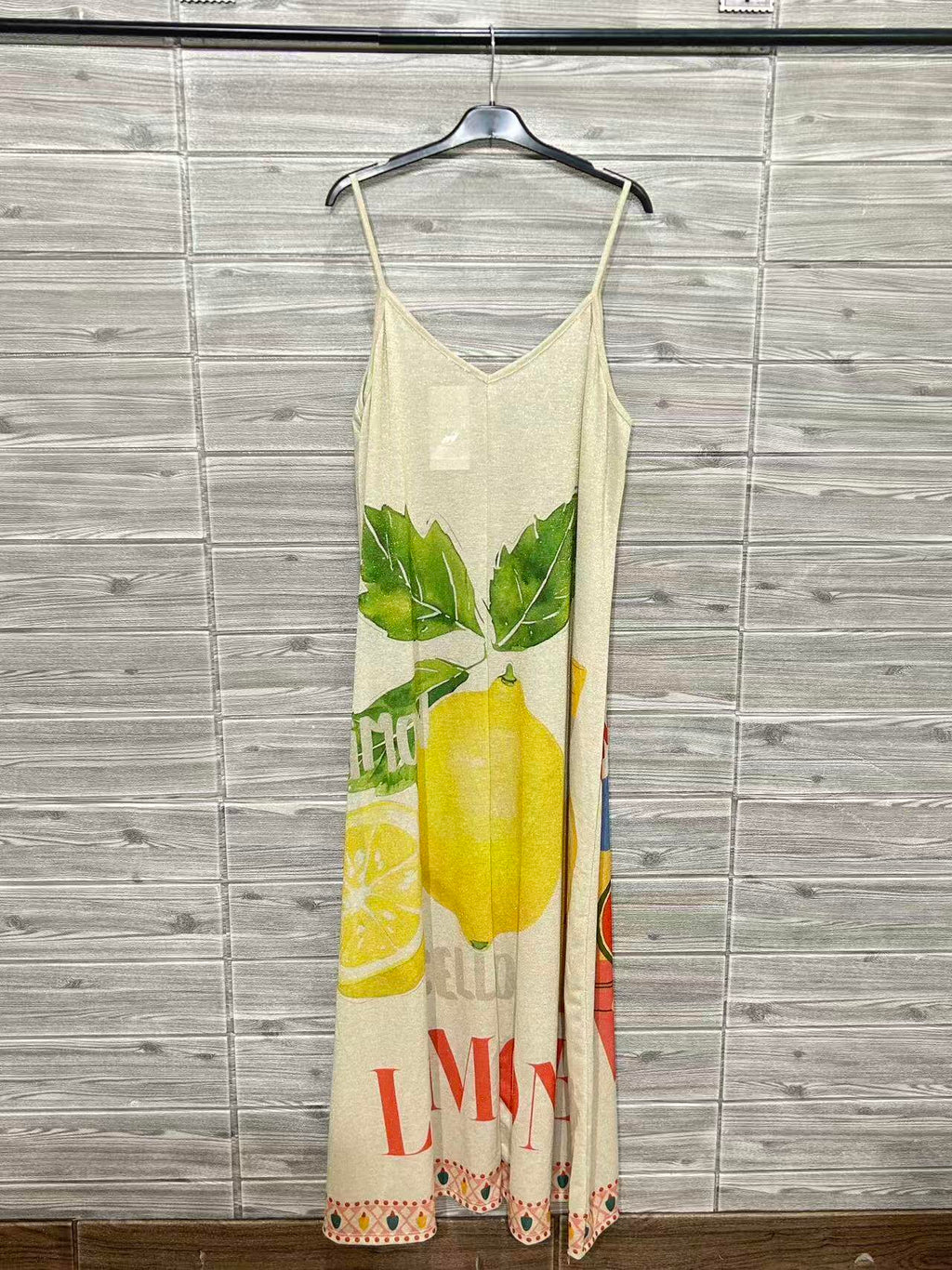 ZOPDY Printed Dress Yellow