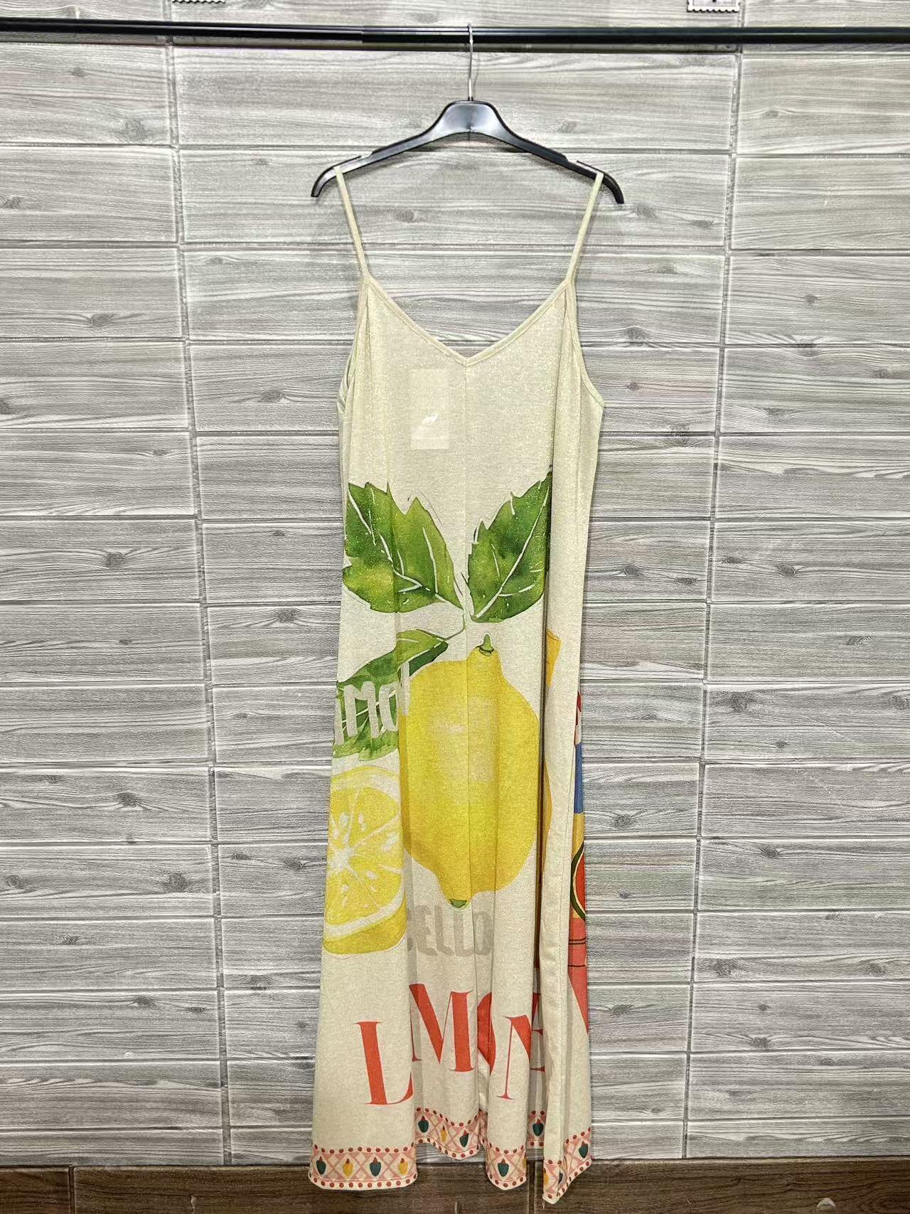 ZOPDY Printed Dress Yellow