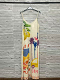 ZOPDY Printed Dress Yellow
