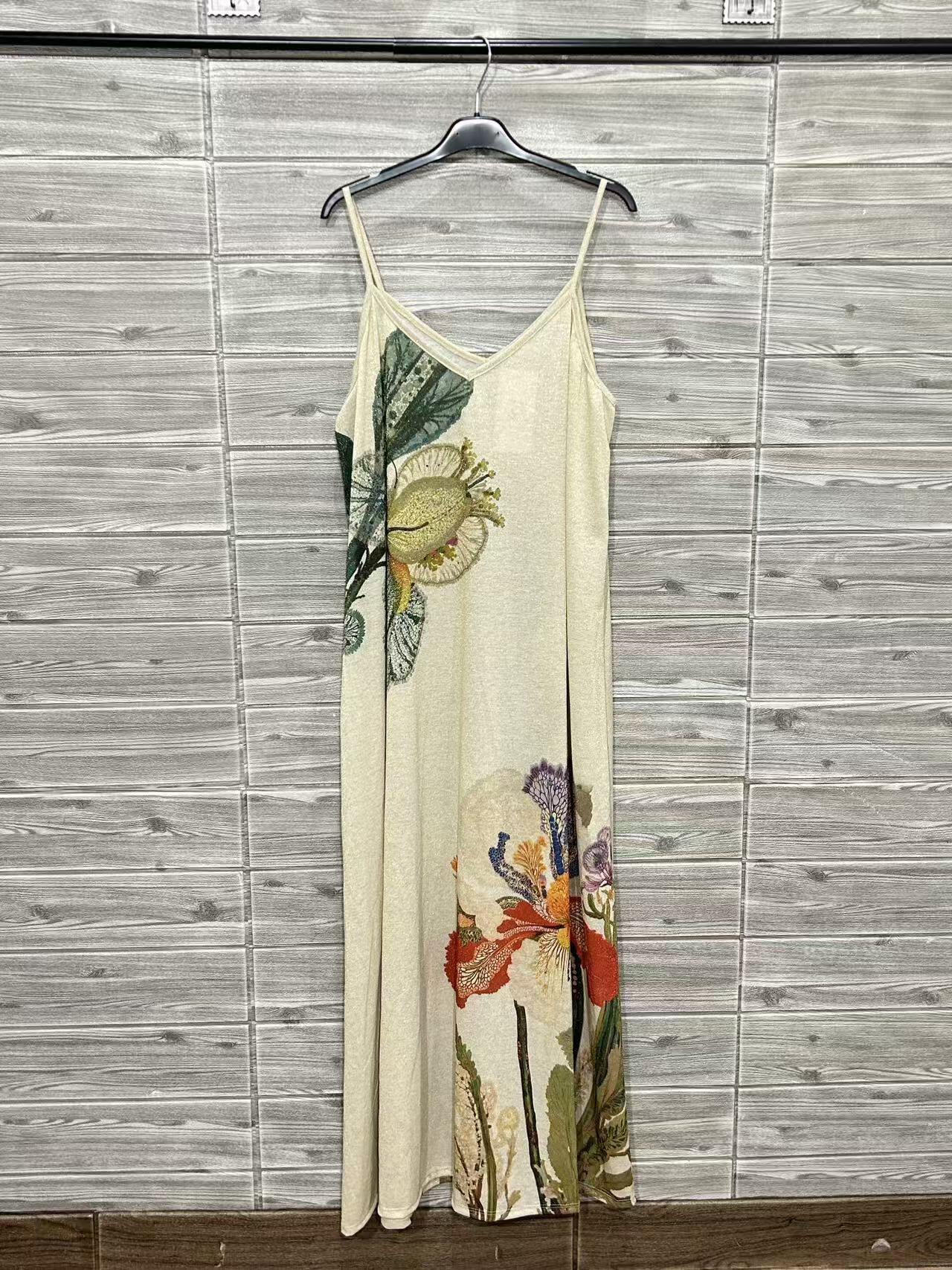 ZOPDGR Printed Dress Green