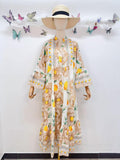 Loowie Embroidered Maxi in Beige