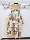 Loowie Embroidered Maxi in Light Brown